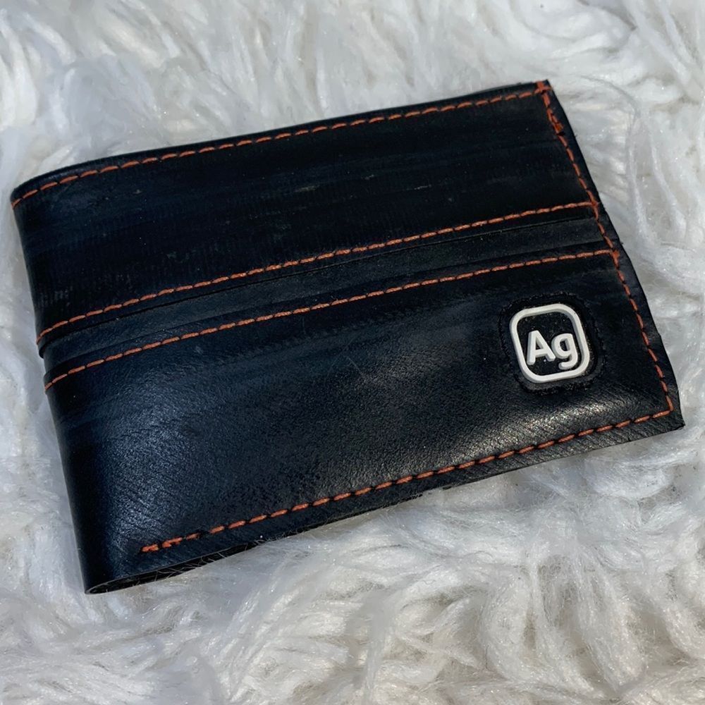 ALCHEMY Goods Recycled Bicycle iInner Tubes Franklin Wallet Black/Orange Men’s